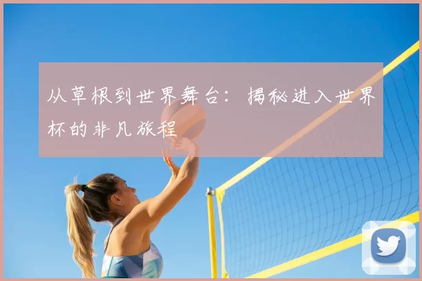 从草根到世界舞台：揭秘进入世界杯的非凡旅程
