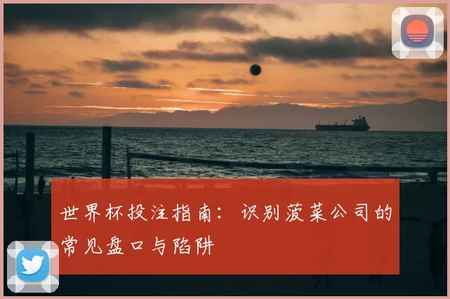 世界杯投注指南：识别菠菜公司的常见盘口与陷阱