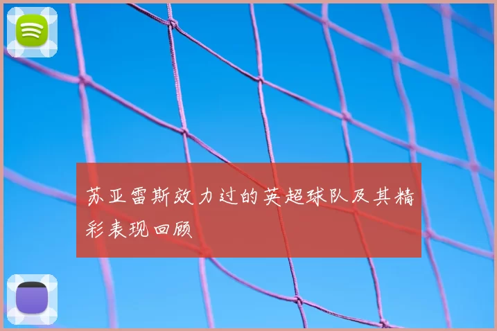 苏亚雷斯效力过的英超球队及其精彩表现回顾